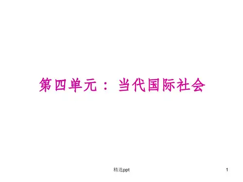 《当代国际社会》PPT课件