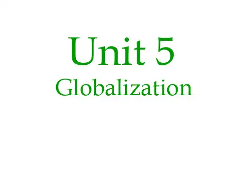 英语泛读4 Unit_5 Globalization 2
