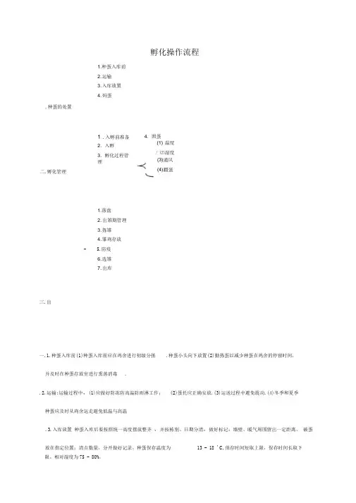 孵化操作流程
