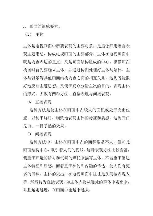 画面的组成要素