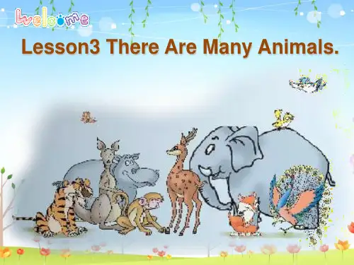 四年级下册英语课件-lesson3 there are many animals ∣川教版(三年级起