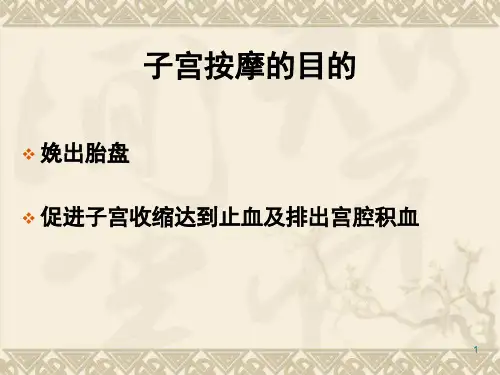 子宫按摩的正确方法课堂PPT