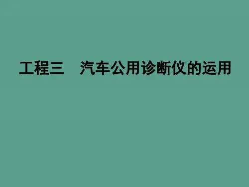 VAG1552汽车专用诊断仪的使用ppt课件