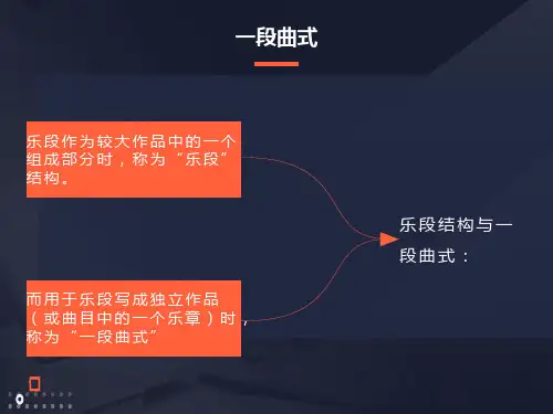 音乐曲式分析课件PPT