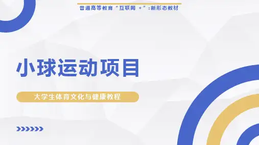 大学生体育文化与健康-小球运动项目