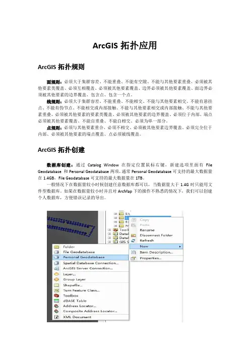 ArcGIS拓扑应用