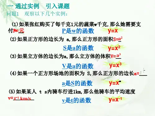 高一数学幂函数ppt课件.ppt