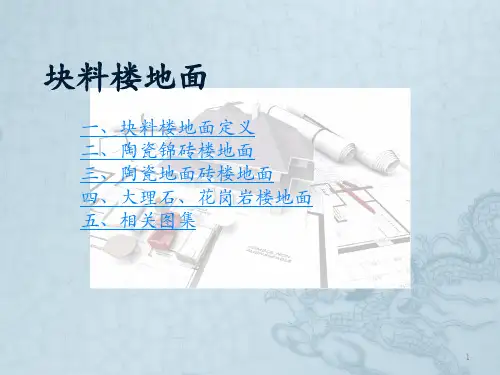 块料楼地面ppt课件
