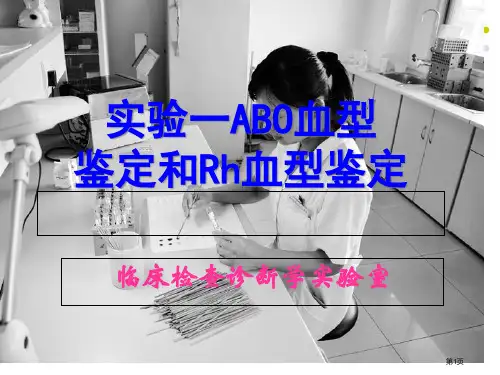 ABO及Rh血型鉴定专题知识讲座