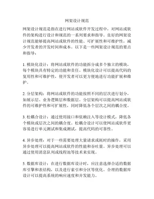 网架设计规范