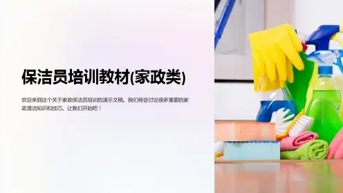 保洁员培训教材(家政类)