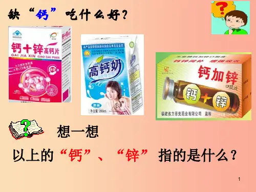 广东省九年级化学上册 第3单元 物质构成的奥秘 3.3 元素(第1课时)课件  新人教版