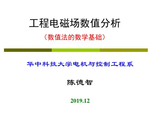 电磁场有限元分析(数学基础) 共33页PPT资料