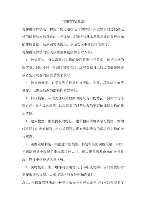 电梯群控算法