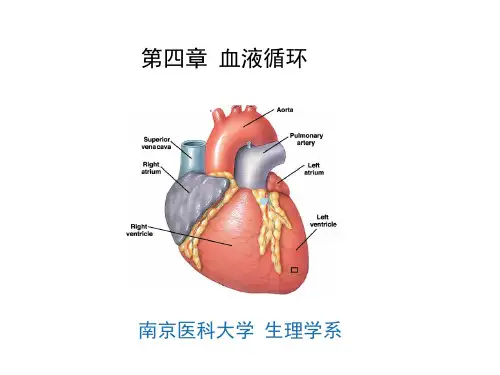 人体机能学课件第四章血液循环