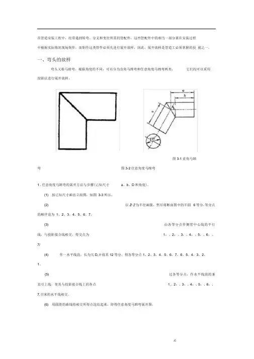 各种管件放样图