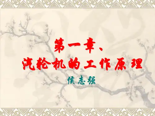第一章汽轮机工作原理