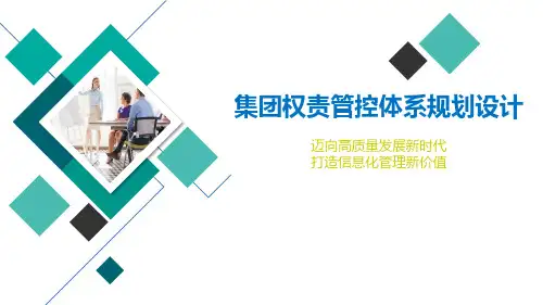 集团权责管控体系规划设计