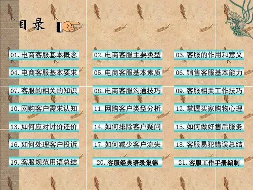 电商客服培训课件(ppt 106页)