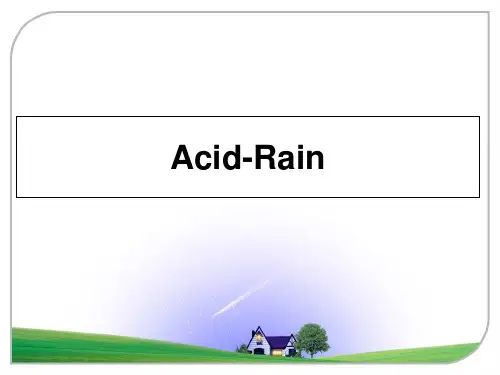 最新Acid-Rain教学讲义ppt