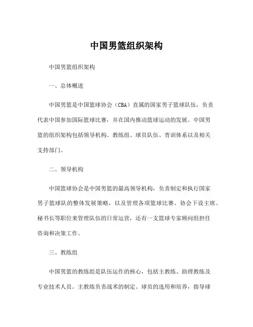 中国男篮组织架构