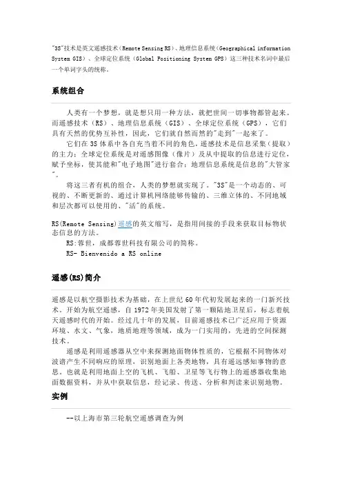 3S与数字国土