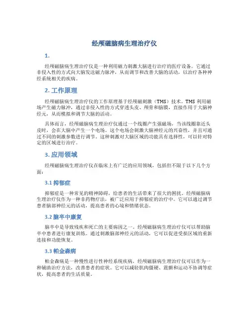 经颅磁脑病生理治疗仪