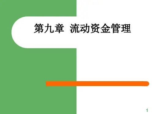 财务管理第九篇