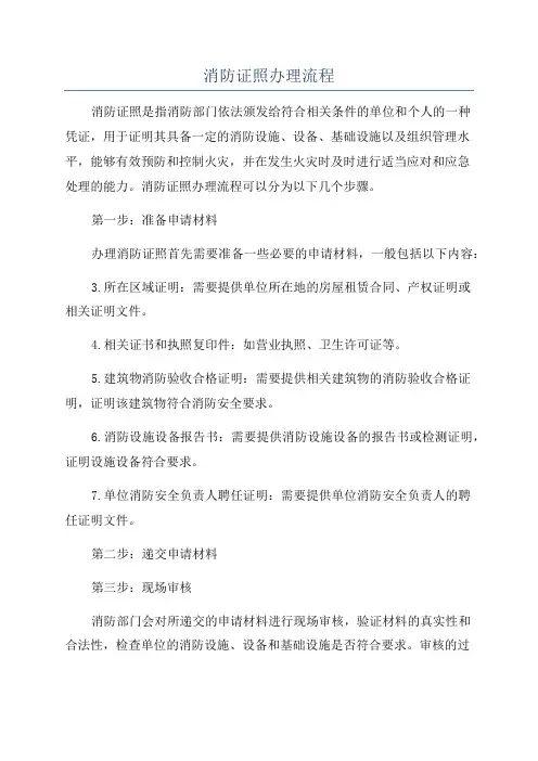 消防证照办理流程