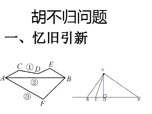 人教部初三九年级数学下册 胡不归 名师教学PPT课件
