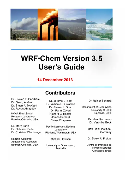 WRFChem Users Guide