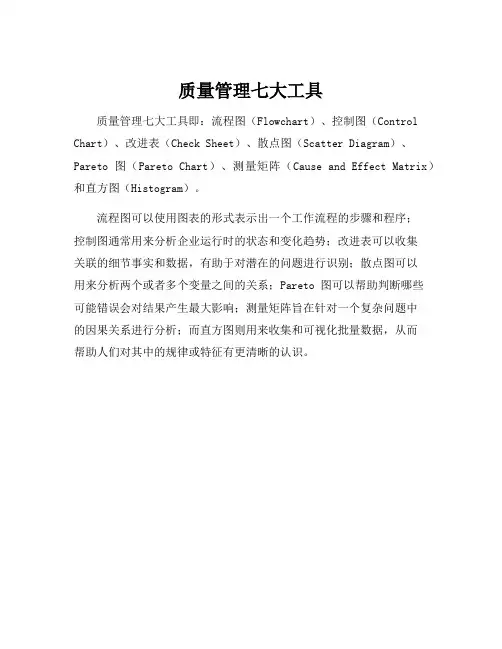 质量管理七大工具