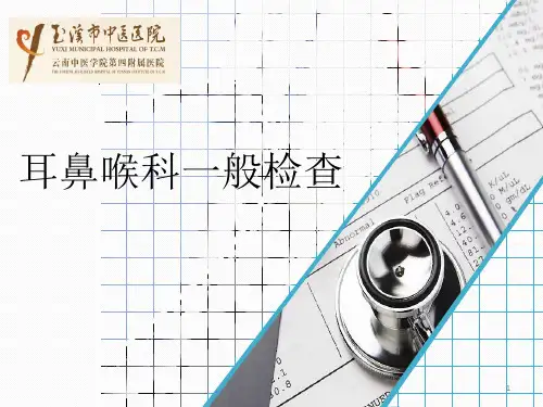 耳鼻喉科一般检查PPT课件