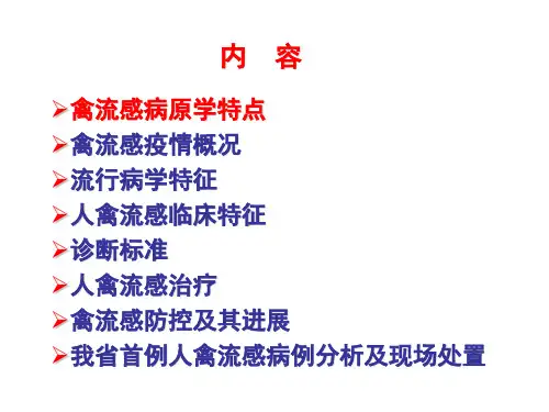 人禽流感防治知识培训