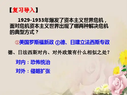人教高中历史选修3 3.2局部的反法西斯斗争 (共20张PPT)