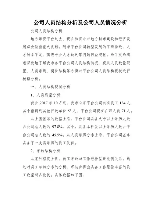 公司人员结构分析及公司人员情况分析