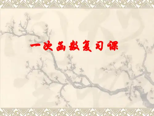 《一次函数》复习课(优质课件)精讲