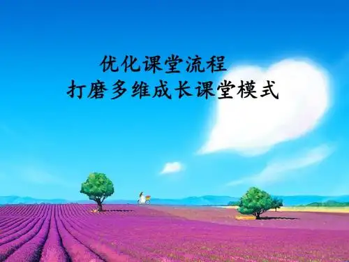 高效课堂优化课堂流程