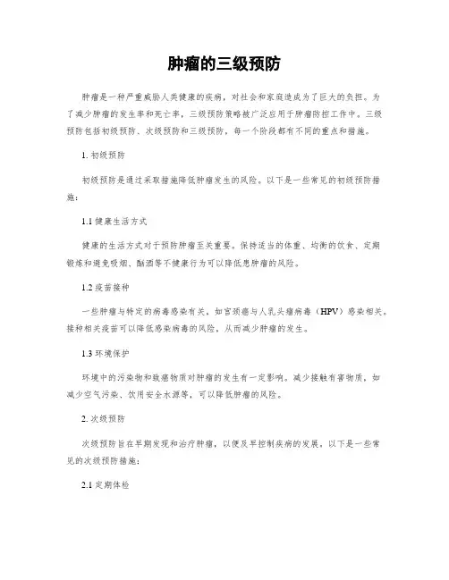 肿瘤的三级预防