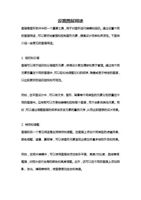 设置图层用途