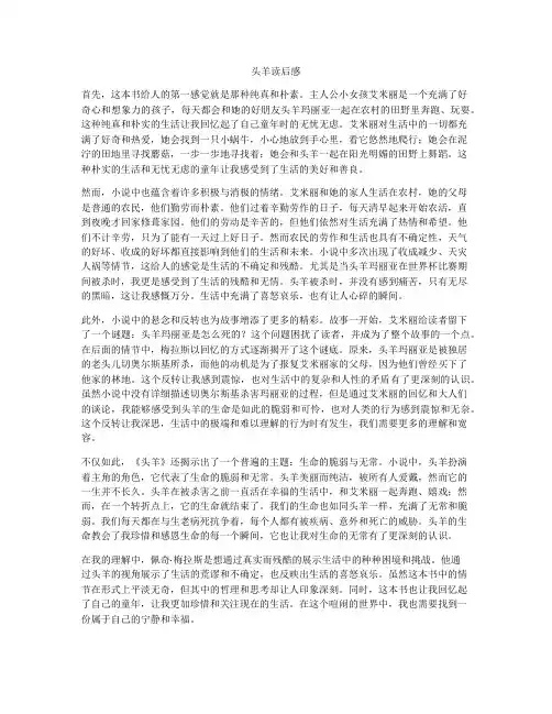 头羊读后感