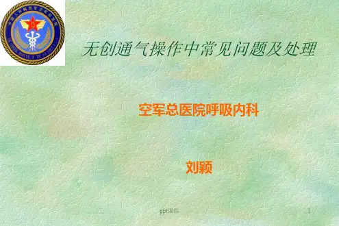 无创通气操作中常见问题及处理-  ppt课件
