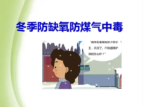 冬季防缺氧防煤气中毒-PPT精品系列