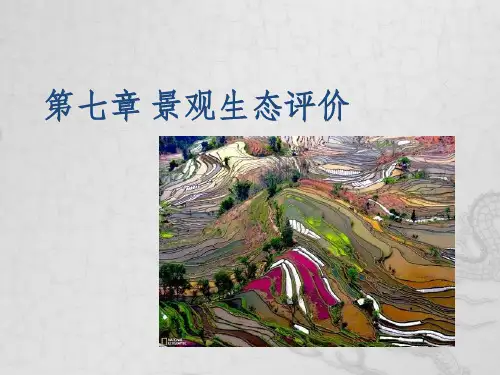 第七章 景观生态评价