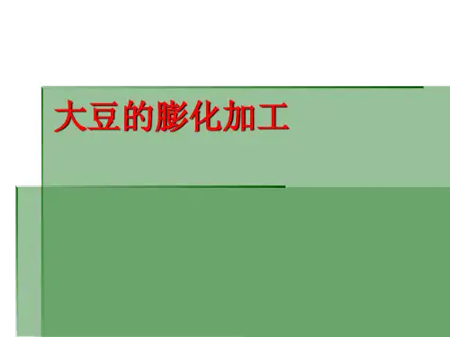 大豆的膨化加工