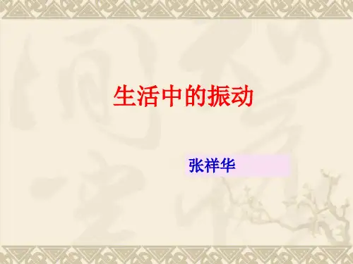 生活中的振动