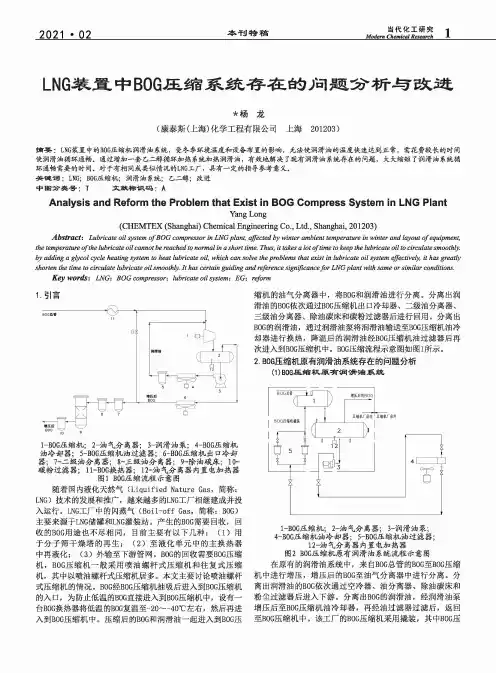 LNG装置中BOG压缩系统存在的问题分析与改进