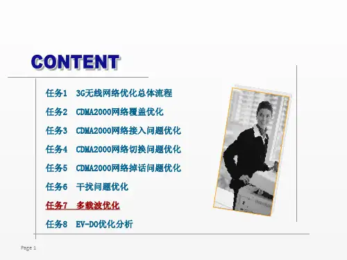 3G无线网络规划与优化课件任务7多载波优化2