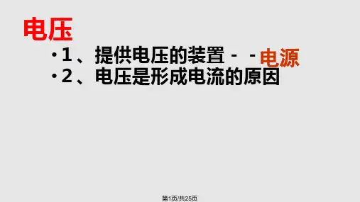 电压电阻复习PPT课件