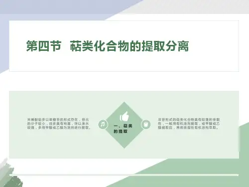 萜类化合物的提取分离